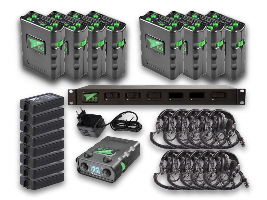 4x Green-GO Intercom Systeem + 4x Wireless