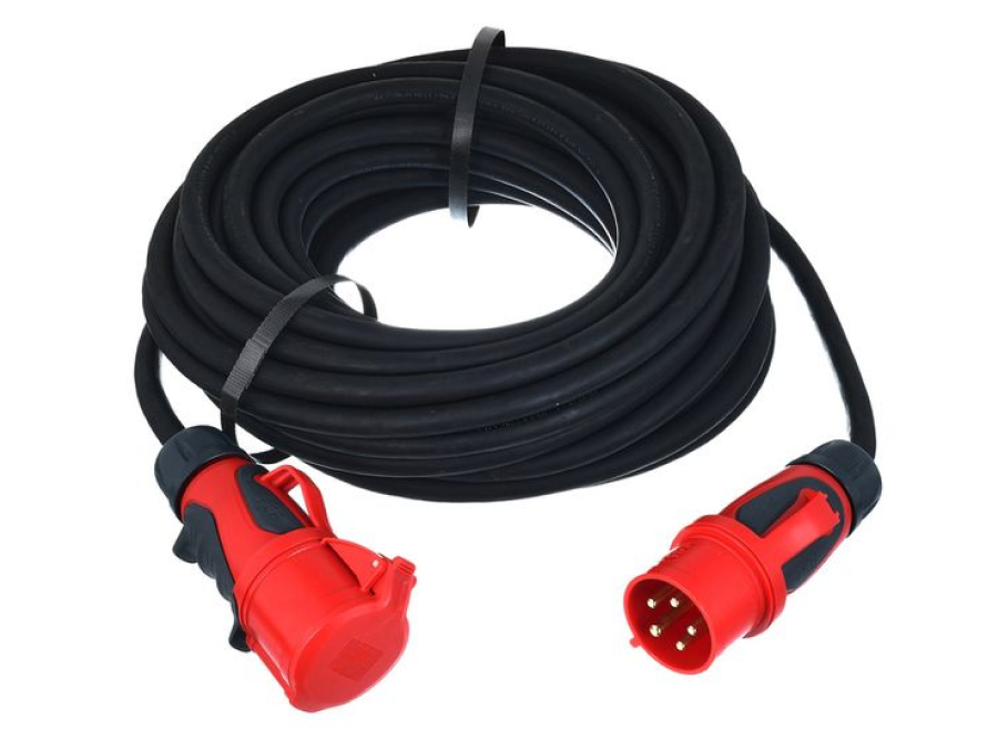 Stairville 32A CEE (rood) verlengkabel 25 meter (5x6mm²)