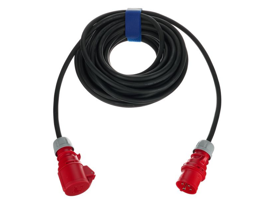 16A CEE (rood) verlengkabel 20m (5x1,5²)
