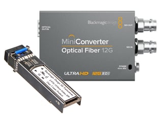 Blackmagic Mini Converter Optical Fiber 12G (3G transceiver)