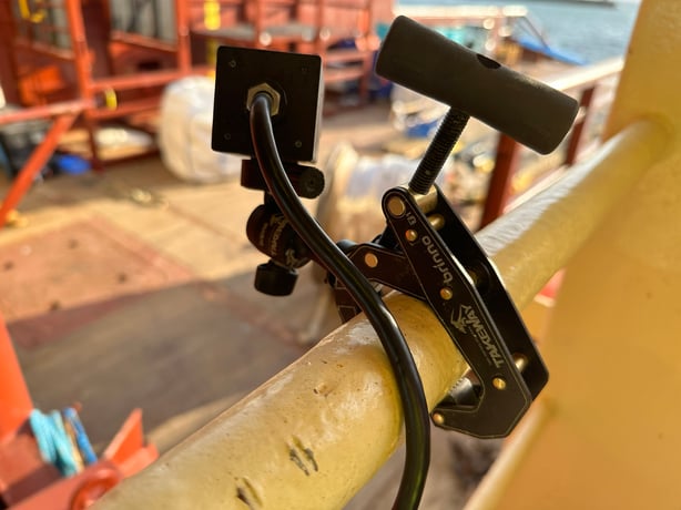 Bonded encoder and Starlink uplink set up at a remote location
