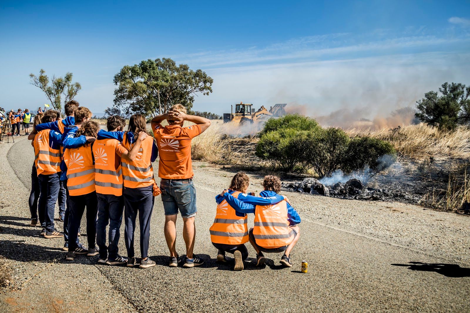 The team around the burned-out Nuna X