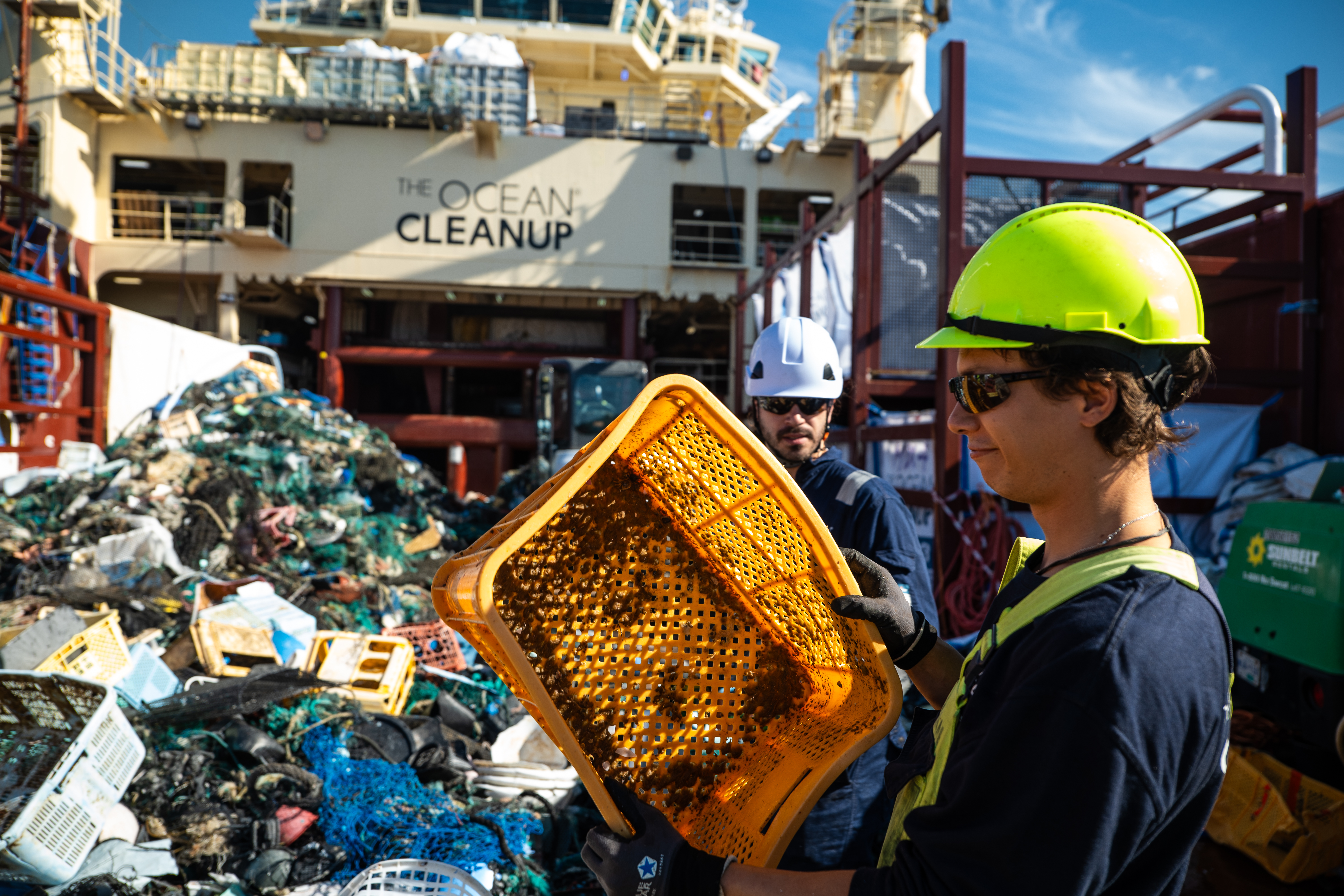 Seaman inspects the catch