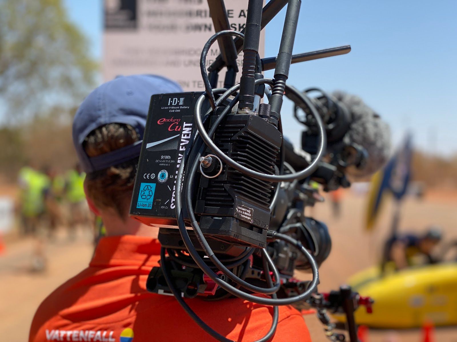 Mobiele camera met een van de Silvus zenders